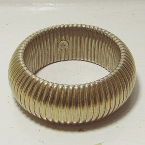 Thick Chucky Golden Designer Bangle for Cocktail Party